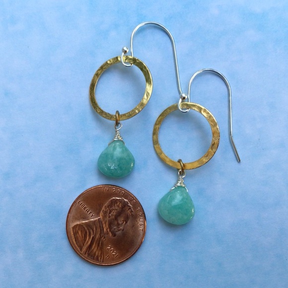 Amazonite Sundance charm Earrings - Picture 3 of 4